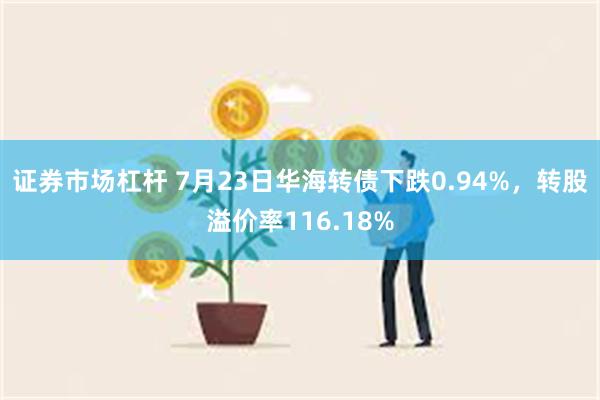 证券市场杠杆 7月23日华海转债下跌0.94%，转股溢价率116.18%