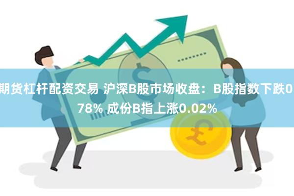 期货杠杆配资交易 沪深B股市场收盘：B股指数下跌0.78% 成份B指上涨0.02%