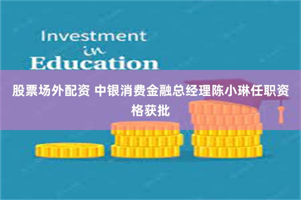 股票场外配资 中银消费金融总经理陈小琳任职资格获批