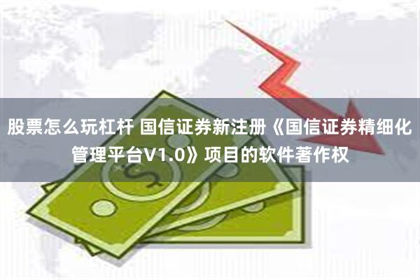 股票怎么玩杠杆 国信证券新注册《国信证券精细化管理平台V1.0》项目的软件著作权