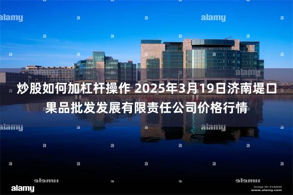 炒股如何加杠杆操作 2025年3月19日济南堤口果品批发发展有限责任公司价格行情